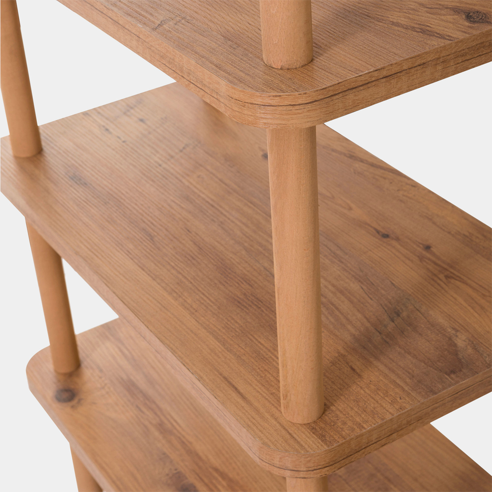 Galeo Wooden Shelving Unit With 5 Shelves In Atlantic Pine