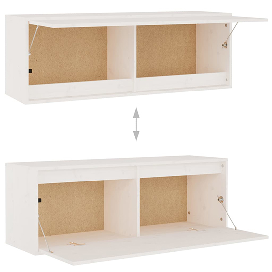 Galilee Solid Pinewood Entertainment Unit In White