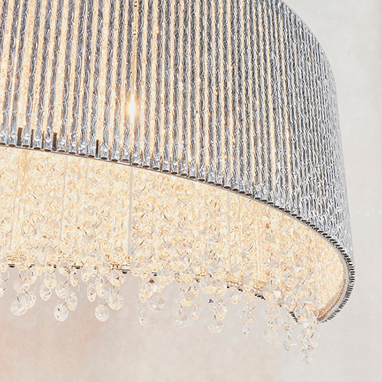 Galina 8 Lights Ceiling Pendant Light In Polished Chrome