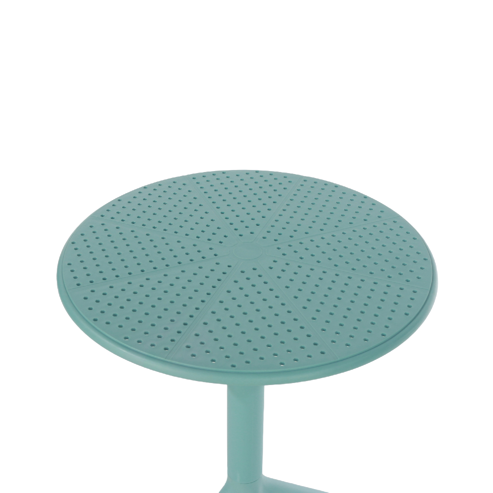 Gallipolis Plastic Bistro Dining Table With 2 Chairs In Blue