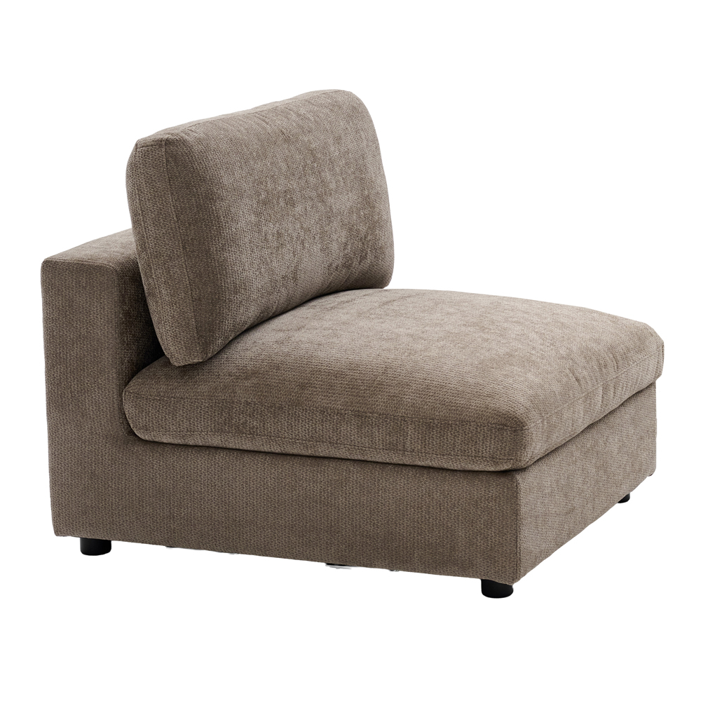 Galnor Fabric Armless Chair in Hazelnut