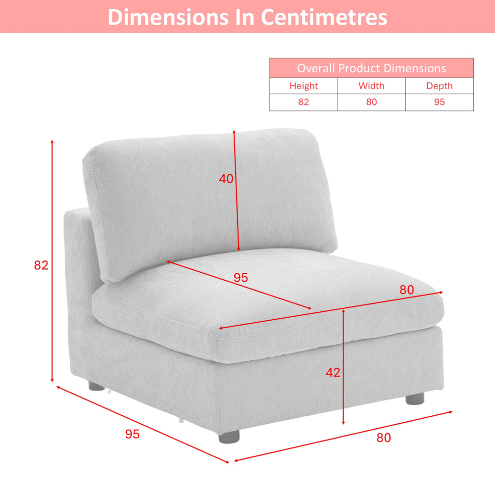 Galnor Fabric Armless Chair in Hazelnut