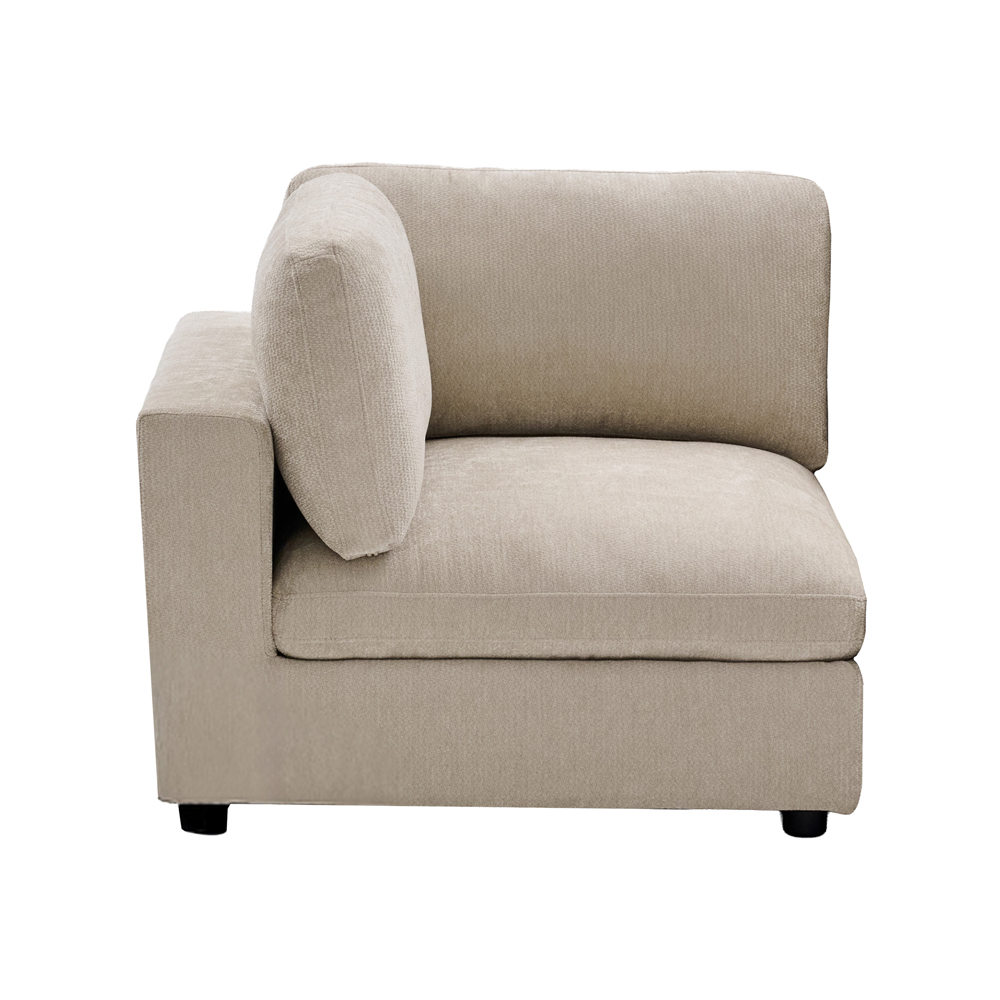Galnor Fabric Corner Section Chair in Biscuit