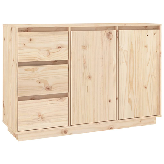Galvin Pinewood Sideboard With 2 Doors 3 Drawers In Natural_2