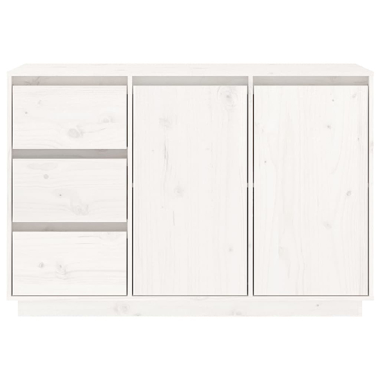 Galvin Pinewood Sideboard With 2 Doors 3 Drawers In White_5