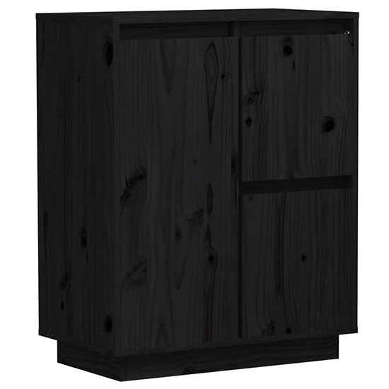 Galvin Pinewood Sideboard With 3 Doors In Black_3