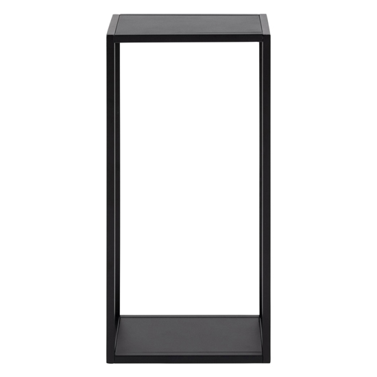 Galway Metal Wall Shelf 2 Tier Small In Matt Black Furniture in Fashion