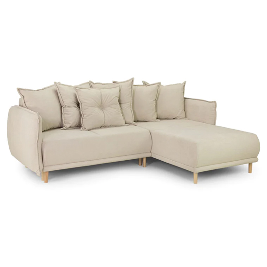 Galway Universal Corner Fabric Sofabed In Beige
