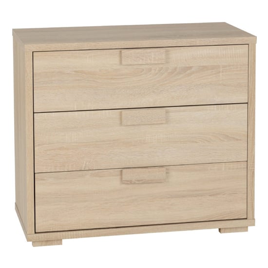 Calligaris Wooden Chest Of 3 Drawers In Light Sonoma Oak_1