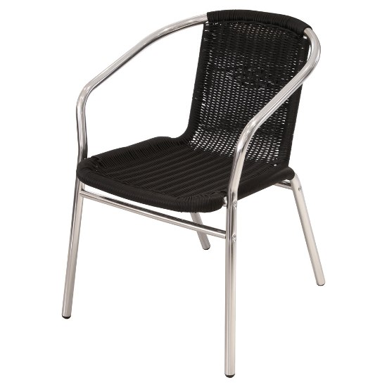 garden chair black fw478b - 4 Decoration Ideas On Bistro Style Garden Furniture