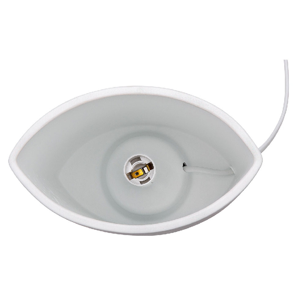 Garlion Porcelain Ocean Vibes Table Lamp in White