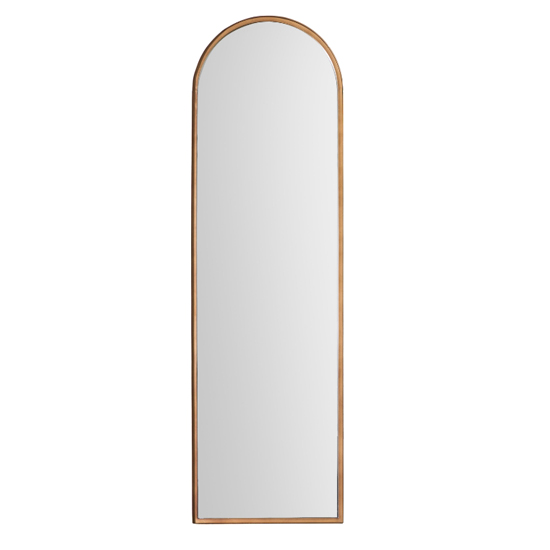 Garner Arch Leaner Floor Mirror In Bronze