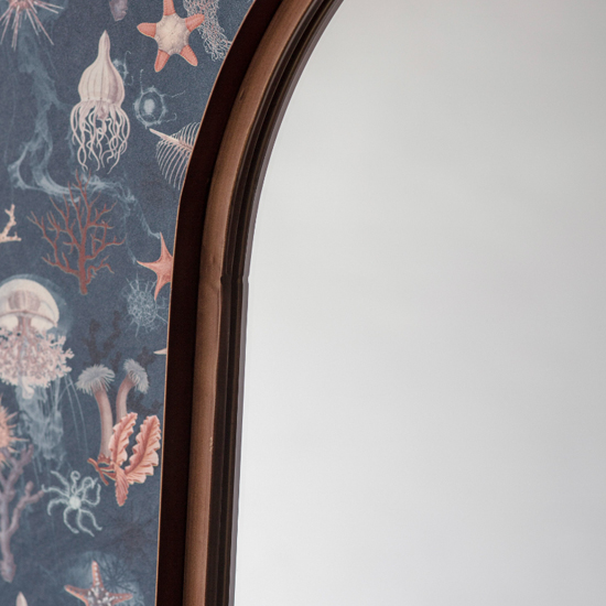 Garner Arch Leaner Floor Mirror In Bronze