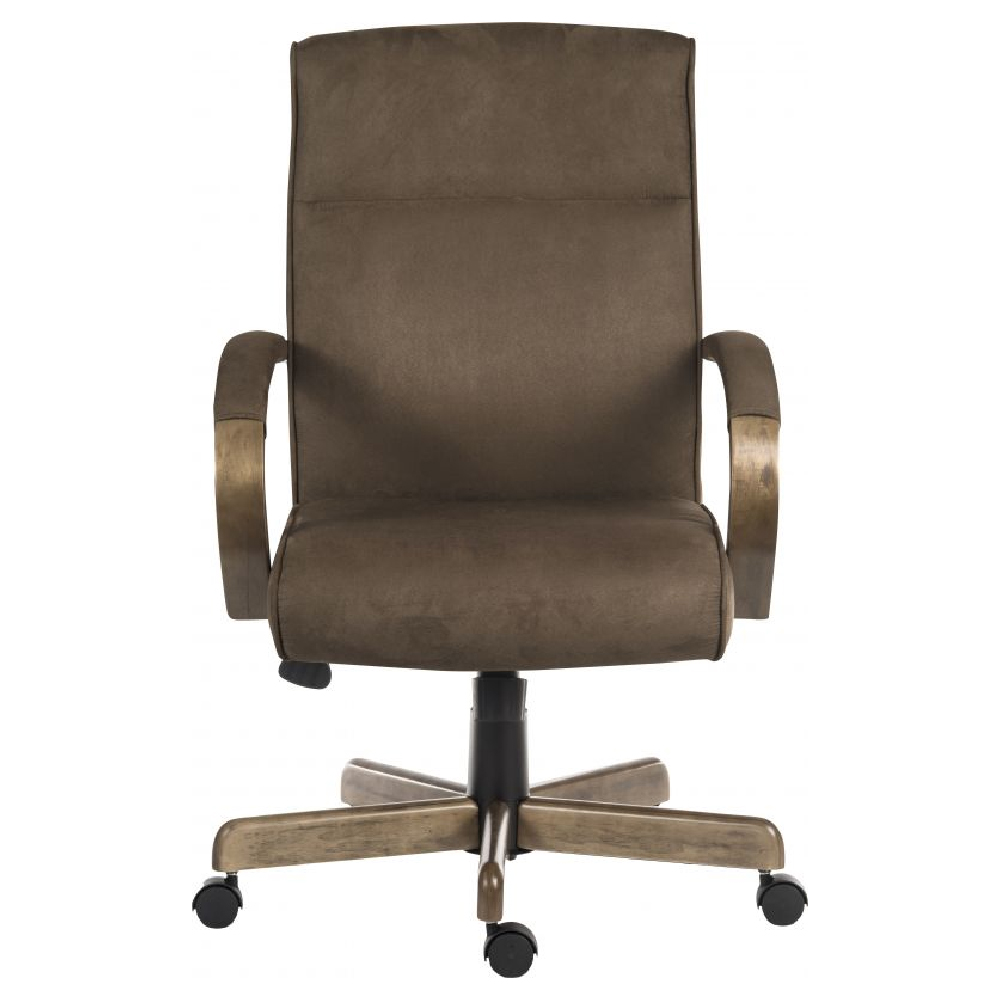 Garnett Leather Home And Office Chair In Brown