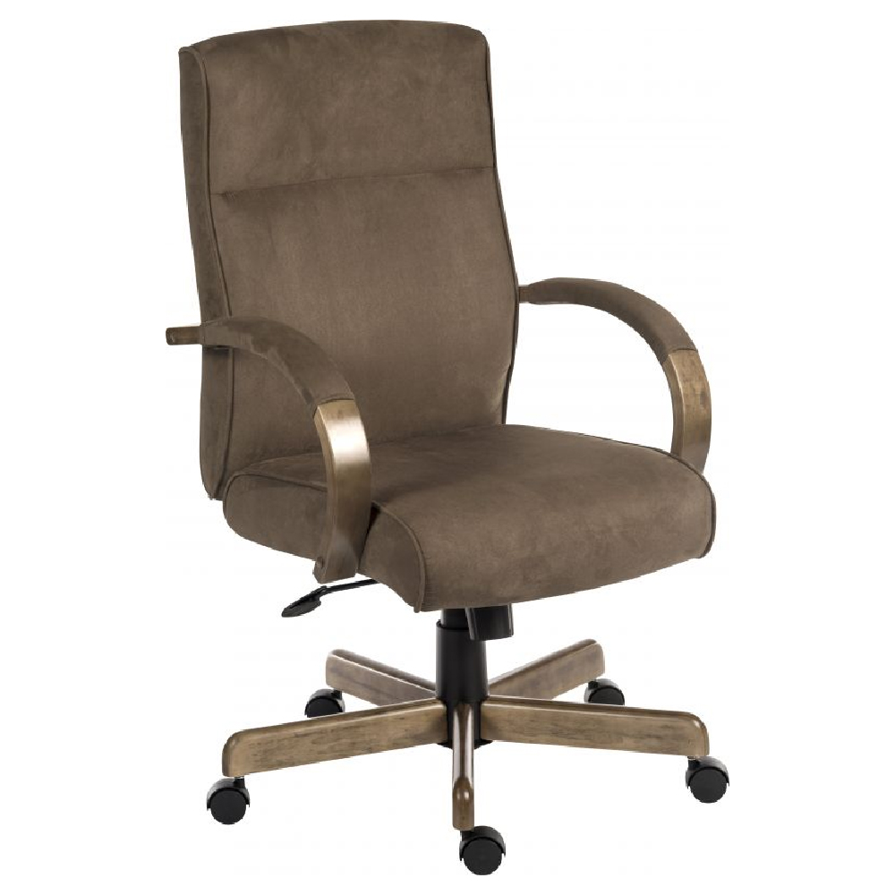 Read more about Garnett leather home and office chair in brown