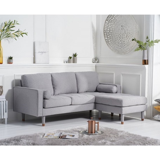 Garren Linen Fabric Reversible Corner Chaise Sofa In Grey_2