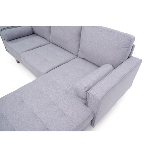 Garren Linen Fabric Reversible Corner Chaise Sofa In Grey_6