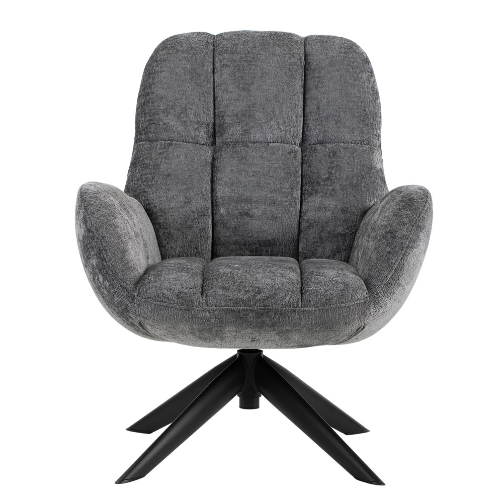 Garsen Fabric Accent Chair in Grey