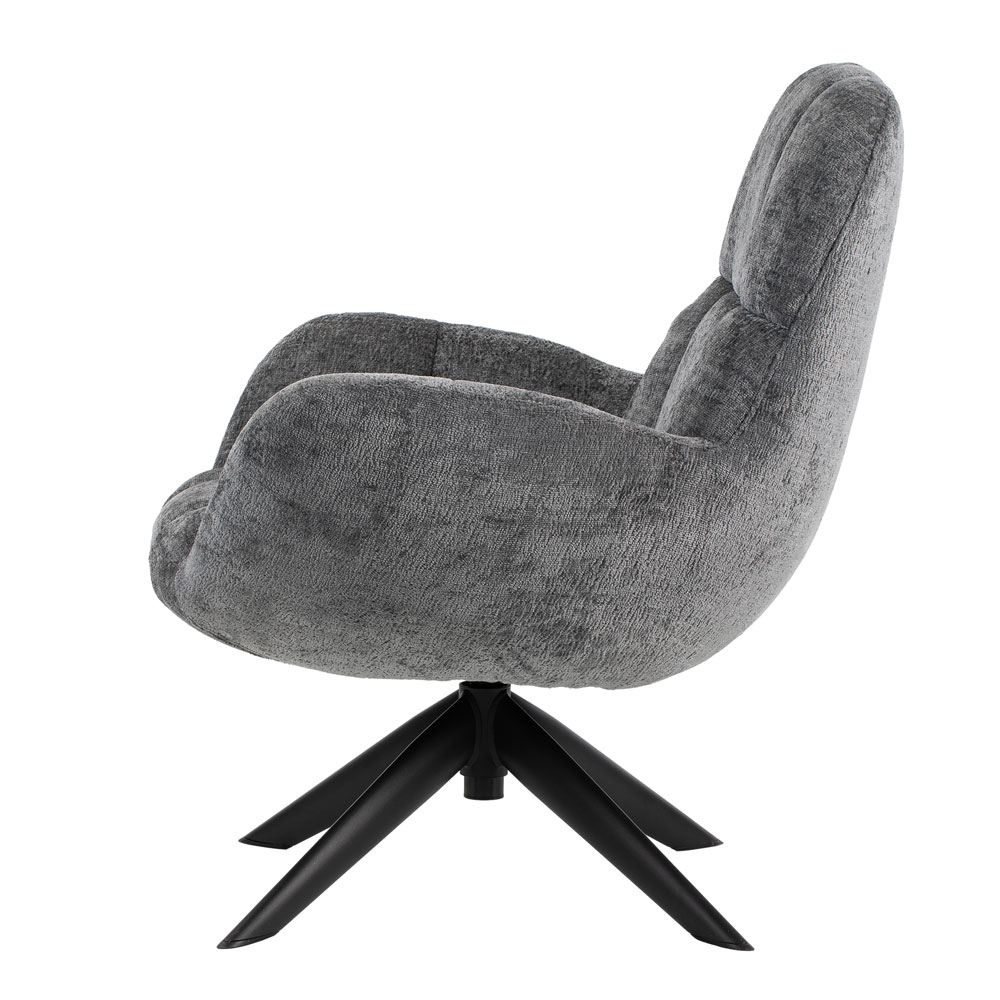 Garsen Fabric Accent Chair in Grey