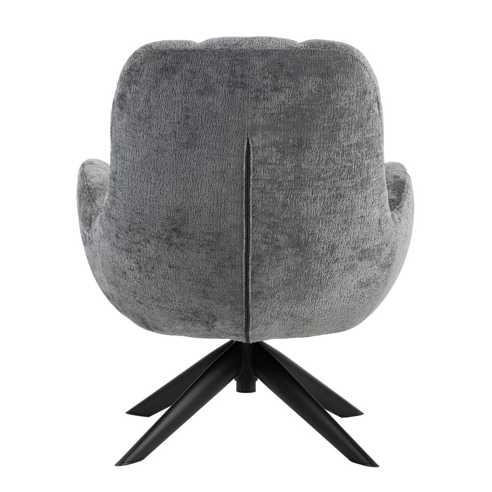 Garsen Fabric Accent Chair in Grey