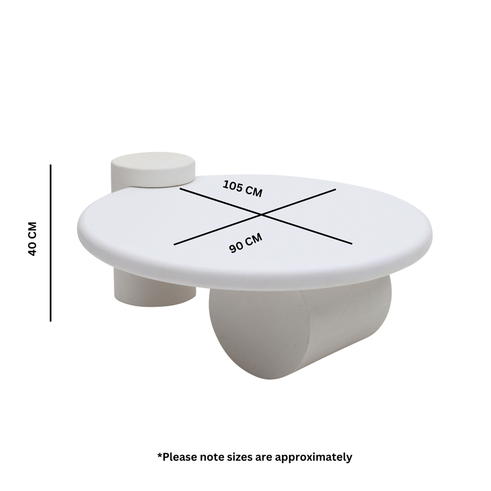 Gastonia Wooden Coffee Table In White