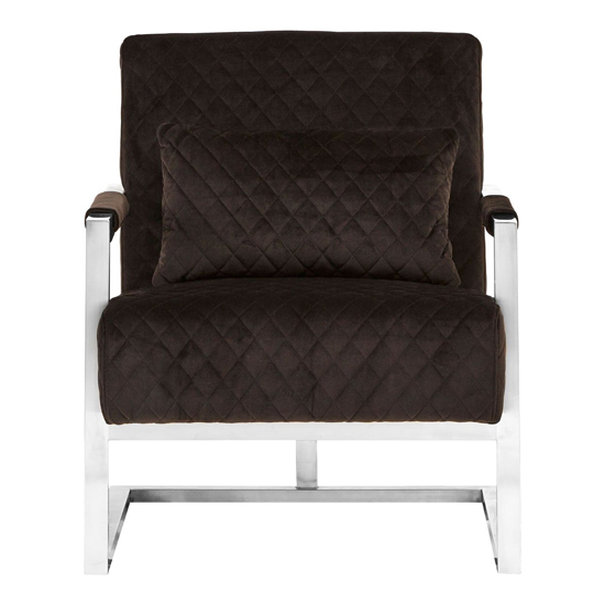 Gatbit Upholstered Velvet Armchair In Black