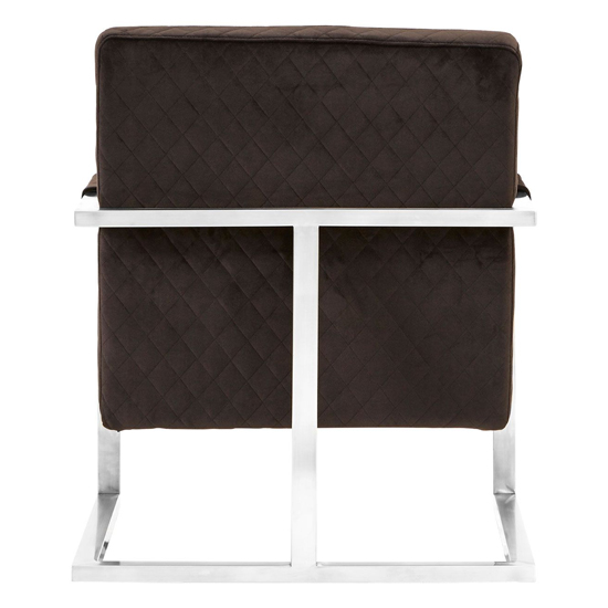 Gatbit Upholstered Velvet Armchair In Black