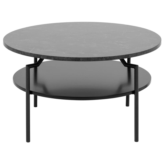 Gatineau Round Marble Coffee Table In Black_3