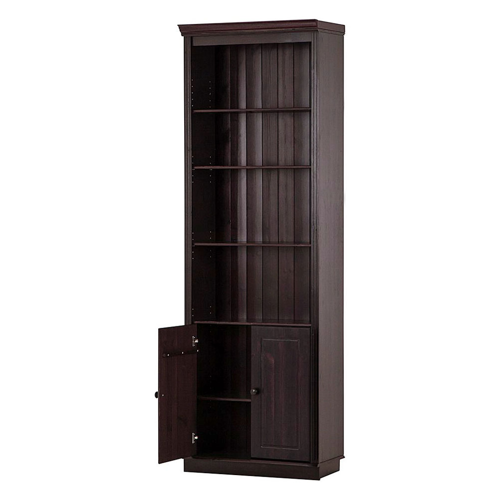 Gavrel Wooden Display Unit with 2 Doors in Brown