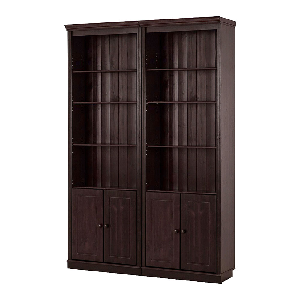 Gavrel Wooden Display Unit with 4 Doors in Brown