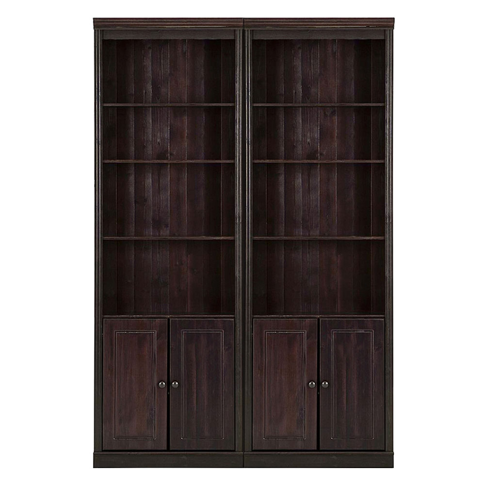 Gavrel Wooden Display Unit with 4 Doors in Brown