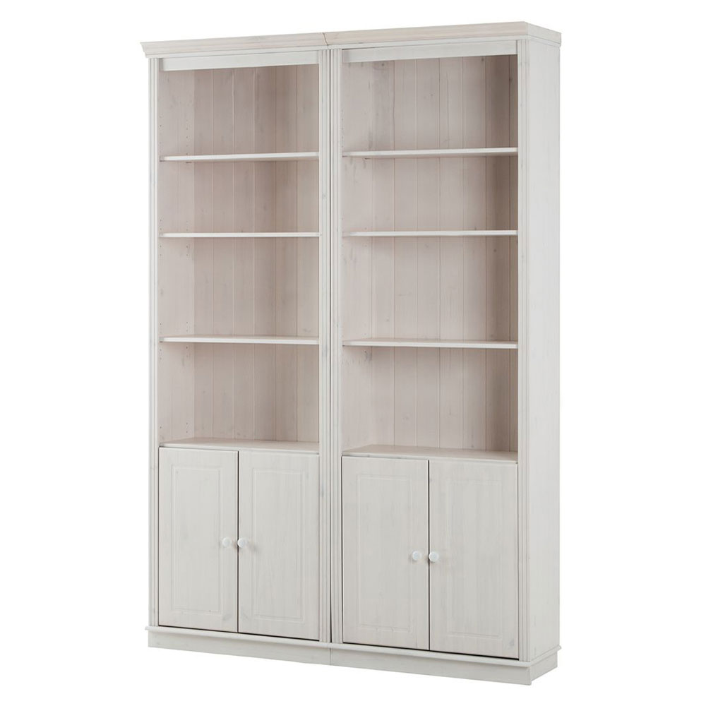 Gavrel Wooden Display Unit with 4 Doors in White