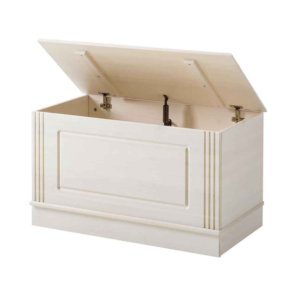 Gavrel Wooden Hallway Storage Bench in White