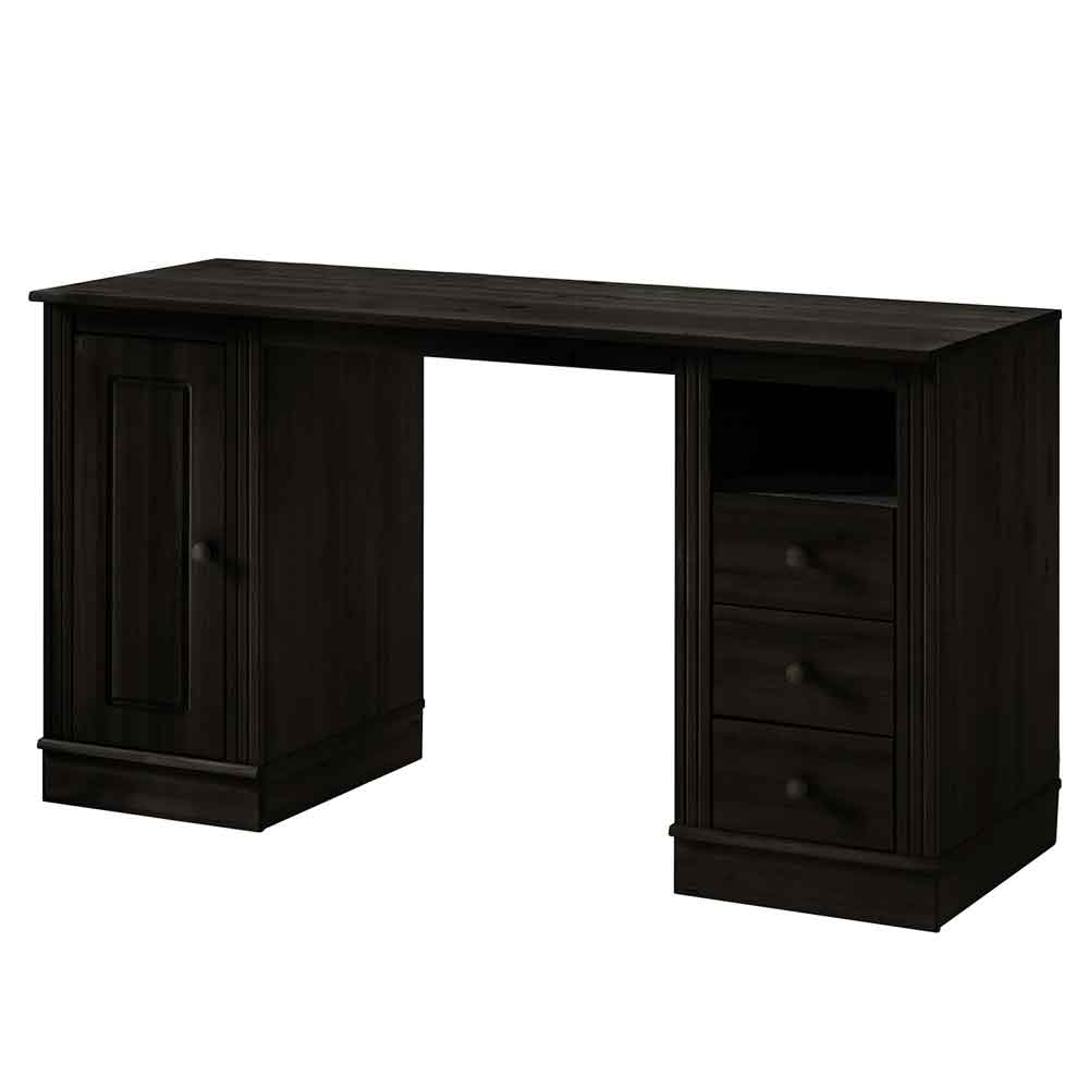 Gavrel Wooden Laptop Desk with 3 Drawers in Brown