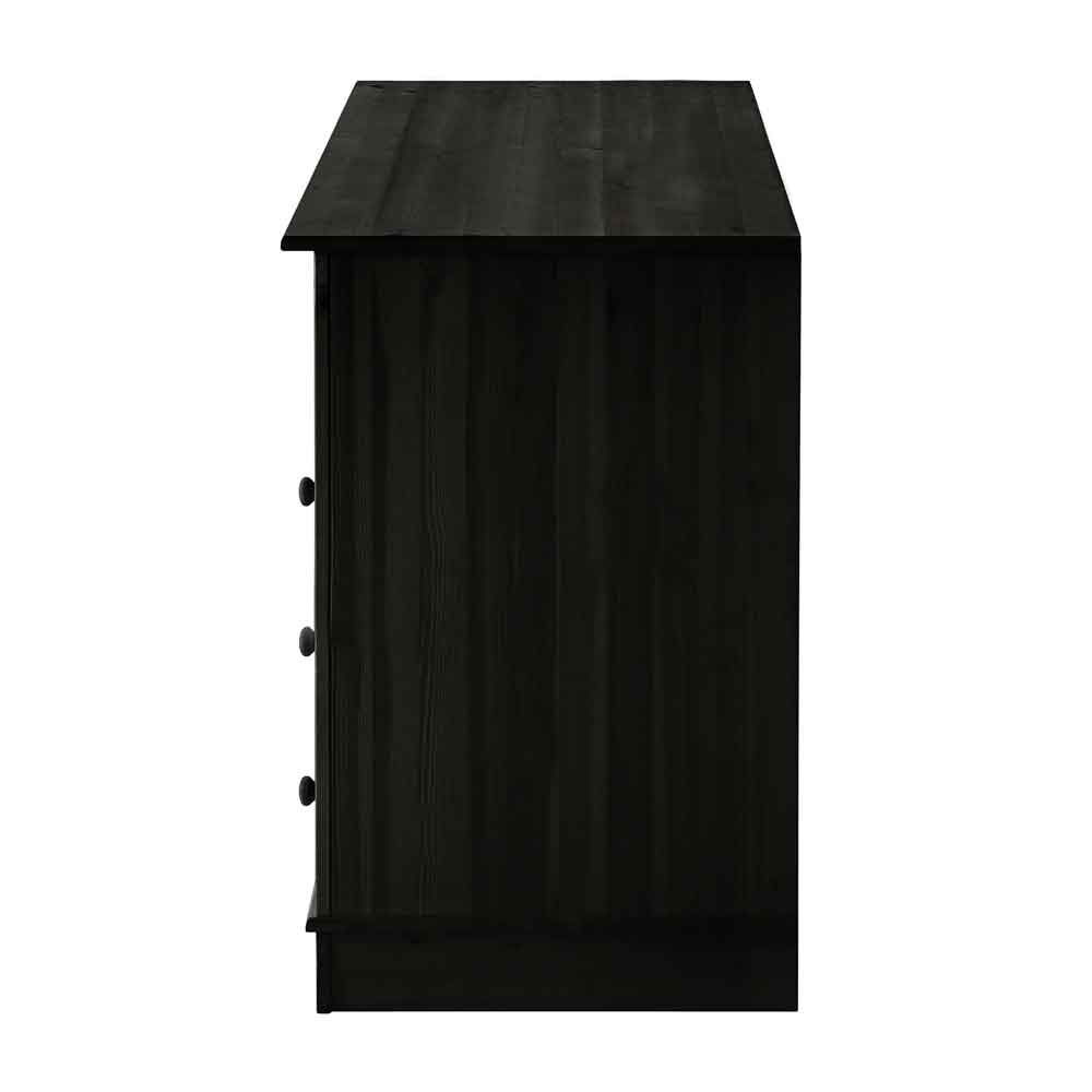Gavrel Wooden Laptop Desk with 3 Drawers in Brown