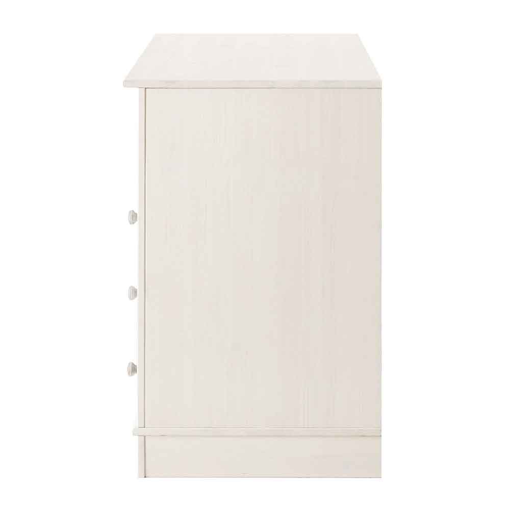 Gavrel Wooden Laptop Desk with 3 Drawers in White