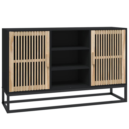 Gavril Wooden Sideboard With 2 Doors In Black