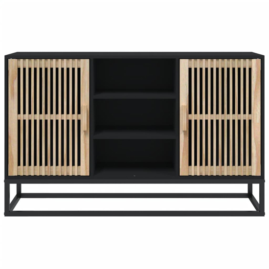Gavril Wooden Sideboard With 2 Doors In Black