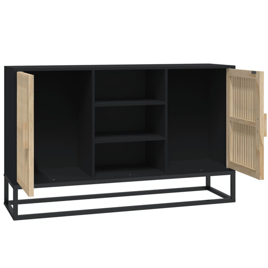 Gavril Wooden Sideboard With 2 Doors In Black