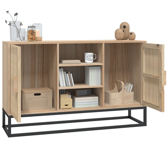 Gavril Wooden Sideboard With 2 Doors In Brown