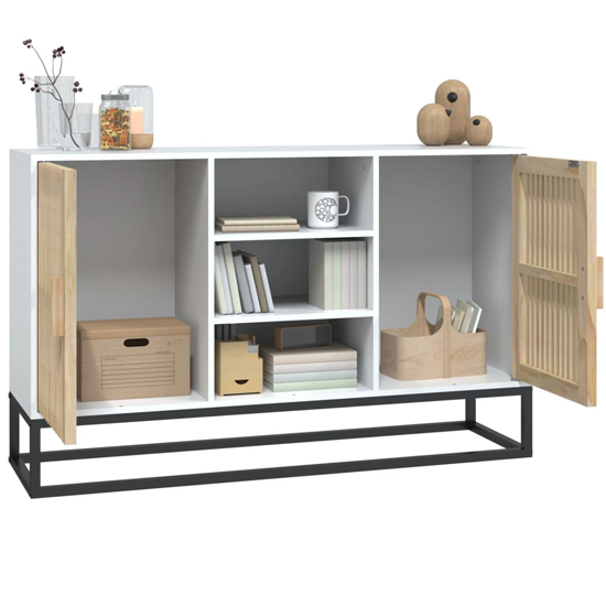 Gavril Wooden Sideboard With 2 Doors In White