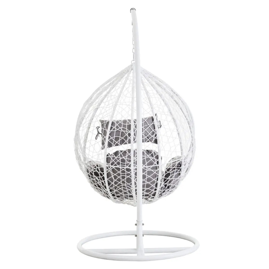 Gazit Outdoor Single Hanging Chair With Cut Out Sides In White