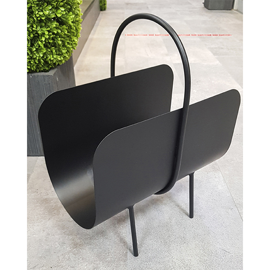Gdansk Metal Magazine Rack In Black