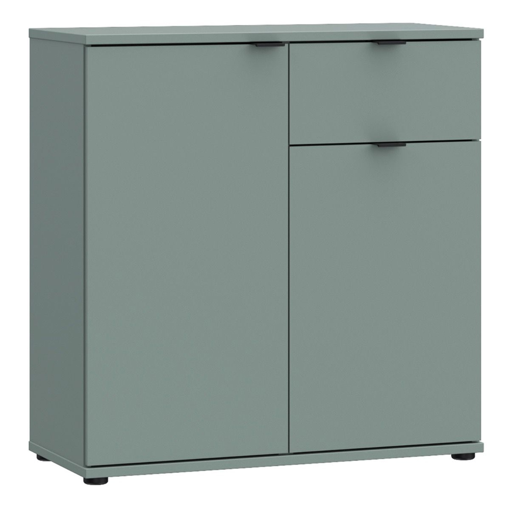 Gelion Wooden Sideboard with 2 Doors 1 Drawer in Sage Green