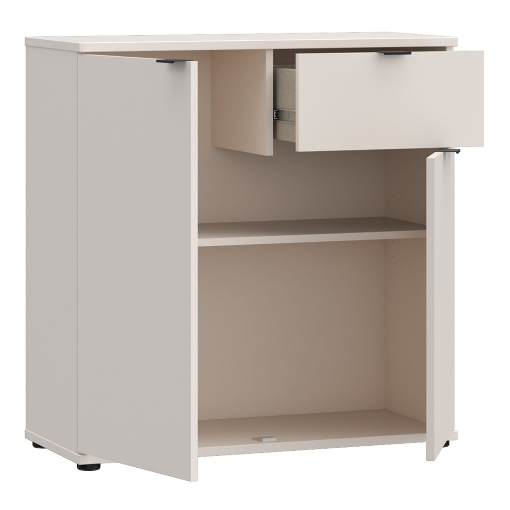 Gelion Wooden Sideboard with 2 Doors 1 Drawer in Sand