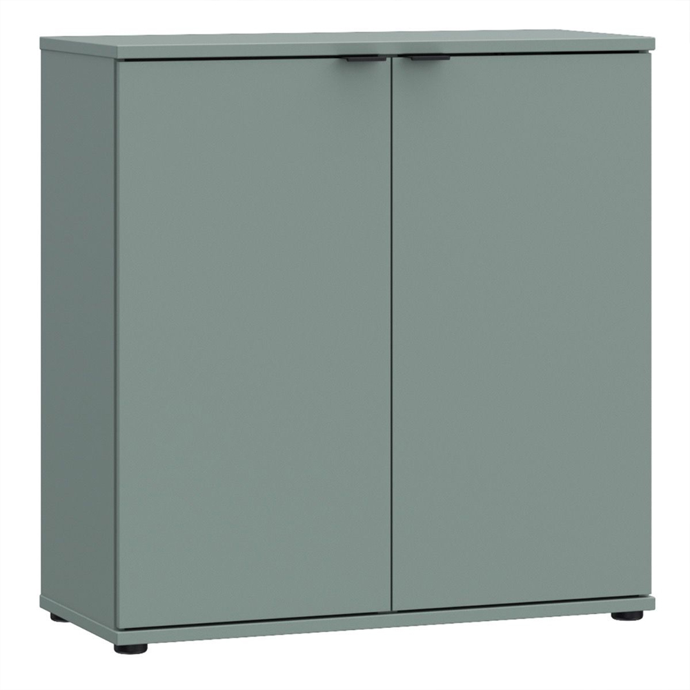 Gelion Wooden Storage Cabinet with 2 Doors in Sage Green
