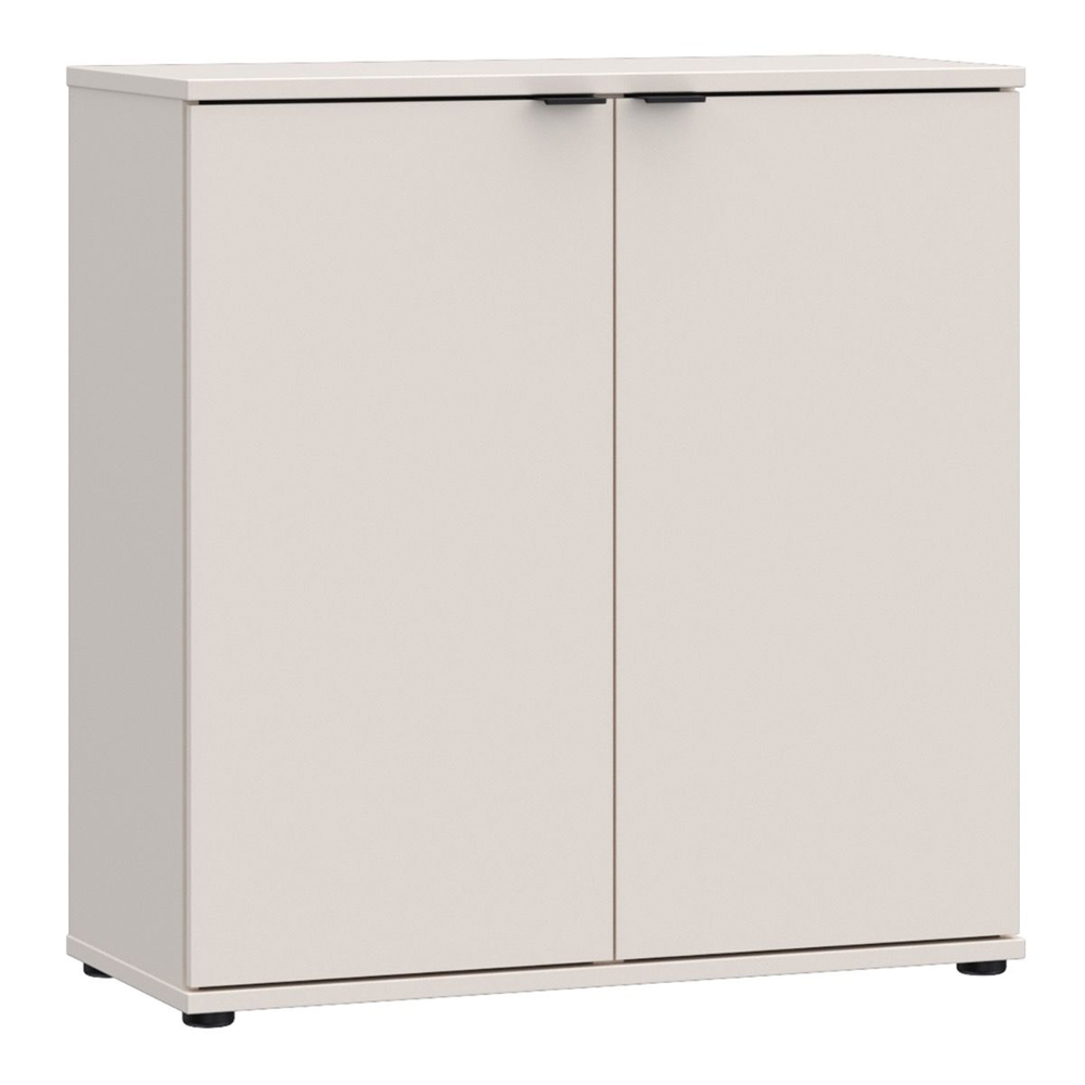 Gelion Wooden Storage Cabinet with 2 Doors in Sand
