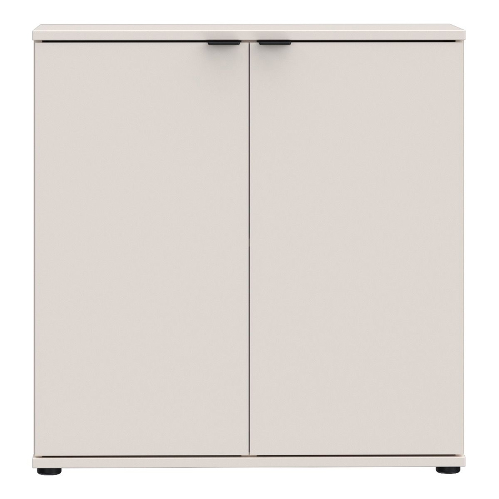Gelion Wooden Storage Cabinet with 2 Doors in Sand