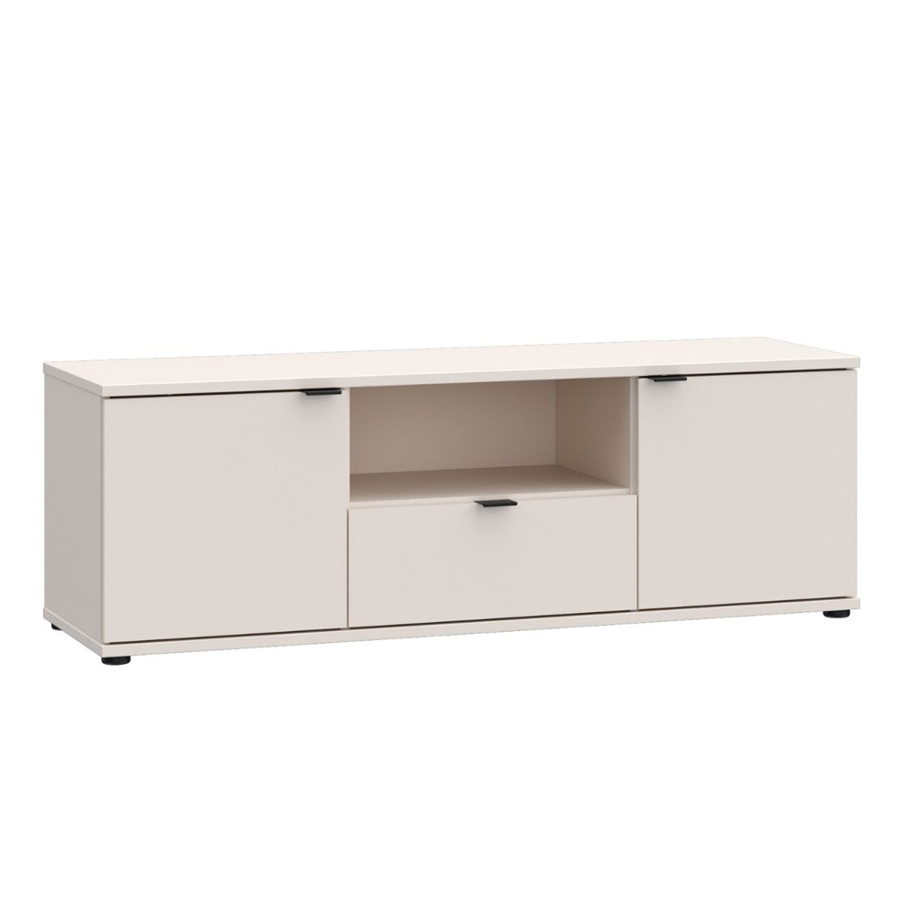 Gelion Wooden TV Stand with 2 Doors 1 Drawer in Sand