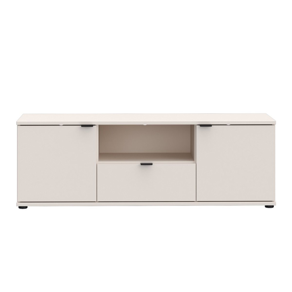 Gelion Wooden TV Stand with 2 Doors 1 Drawer in Sand